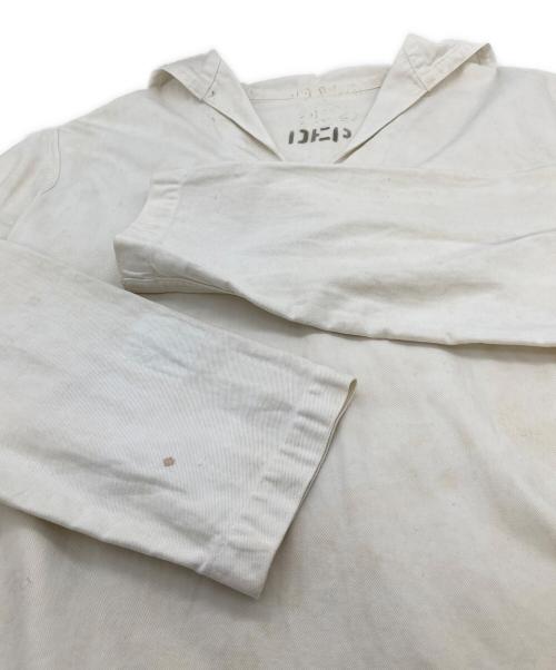 US ARMY（ユーエスアーミー）US ARMY (ユーエスアーミー) 【古着】ミリタリーセーラーシャツ　40年代　50年代 ホワイト サイズ:実寸参照の古着・服飾アイテム