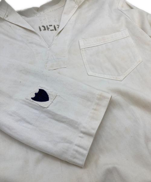 US ARMY（ユーエスアーミー）US ARMY (ユーエスアーミー) 【古着】ミリタリーセーラーシャツ　40年代　50年代 ホワイト サイズ:実寸参照の古着・服飾アイテム