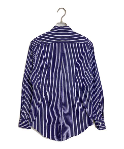 H BEAUTY&YOUTH（エイチ ビューティー&ユース）H BEAUTY&YOUTH (エイチ ビューティー&ユース) THOMAS MASON COTTON SHAPE SHIRT  ストライプ　コットンシャツ ネイビー×ホワイト サイズ:Mの古着・服飾アイテム