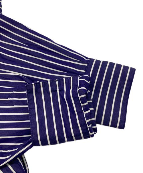 H BEAUTY&YOUTH（エイチ ビューティー&ユース）H BEAUTY&YOUTH (エイチ ビューティー&ユース) THOMAS MASON COTTON SHAPE SHIRT  ストライプ　コットンシャツ ネイビー×ホワイト サイズ:Mの古着・服飾アイテム