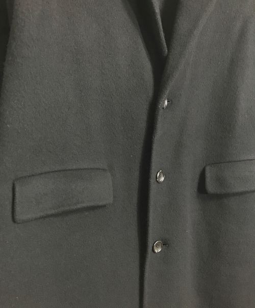 MUJI LABO（ムジラボ）MUJI Labo (ムジラボ) カシミヤ混チェスターコート　ロングコート　アウター ブラック サイズ:Mの古着・服飾アイテム