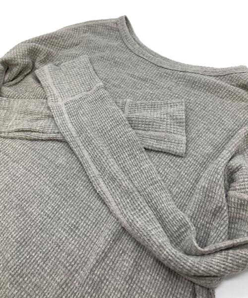 GOOD GRIEF!（グッドグリーフ）GOOD GRIEF! (グッドグリーフ) サーマルトップカットソー　オーバーサイズ グレー サイズ:FREEの古着・服飾アイテム