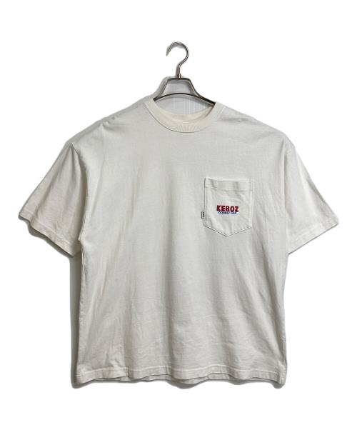 KEBOZ（ケボズ）KEBOZ (ケボズ) ポケットTシャツ　半袖カットソー　Tシャツ　Tee  グラフィックT  野球 ホワイト サイズ: Sの古着・服飾アイテム