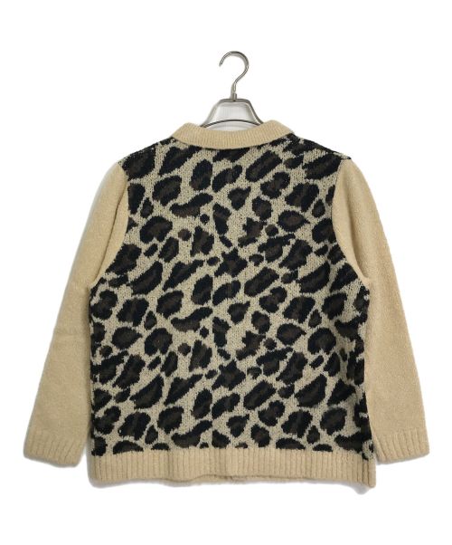 TTT MSW（ティー）TTT MSW (ティー) レオパードニットカーディガン ブラウン サイズ:Mの古着・服飾アイテム