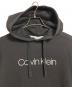 Calvin Klein (カルバンクライン) プルオーバーパーカー　ロゴプリントパーカー　フーディ ブラック サイズ:S：3980円