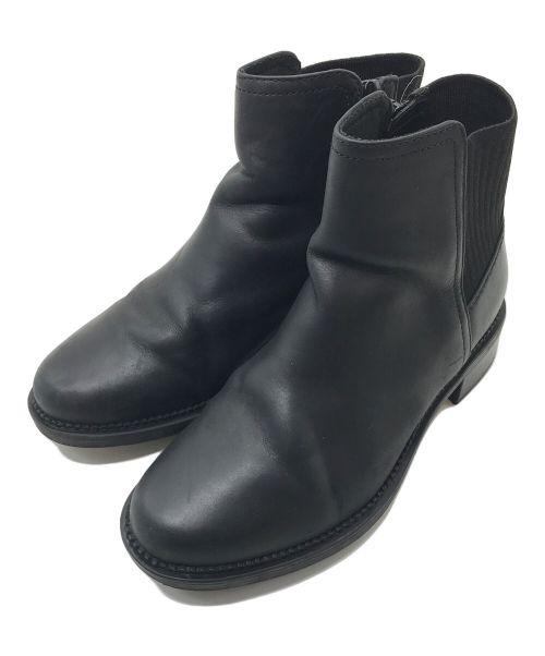 CLARKS（クラークス）CLARKS (クラークス) Maye Palm アンクルブーツ サイドジップブーツ ブラック サイズ:23cmの古着・服飾アイテム