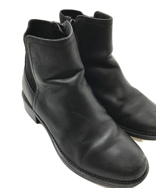 CLARKS（クラークス）CLARKS (クラークス) Maye Palm アンクルブーツ サイドジップブーツ ブラック サイズ:23cmの古着・服飾アイテム