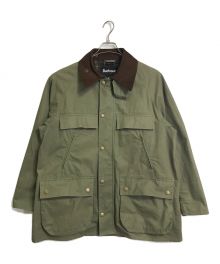 Barbour×nano・universe（バブアー×ナノ・ユニバース）の古着「別注 OVERSIZE BEDALE　オーバーサイズビデイル　アウター」｜グリーン×ブラウン