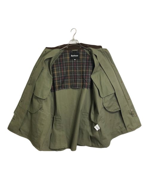 Barbour（バブアー）Barbour (バブアー) nano・universe (ナノ・ユニバース) 別注 OVERSIZE BEDALE　オーバーサイズビデイル　アウター グリーン×ブラウン サイズ:38の古着・服飾アイテム