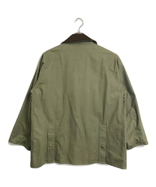 Barbour（バブアー）Barbour (バブアー) nano・universe (ナノ・ユニバース) 別注 OVERSIZE BEDALE　オーバーサイズビデイル　アウター グリーン×ブラウン サイズ:38の古着・服飾アイテム