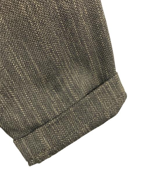 crewre（クルー）crewre (クルー) ツイーディヘリンボンジャケット　ライトアウター ベージュ×ブラウン サイズ:2の古着・服飾アイテム