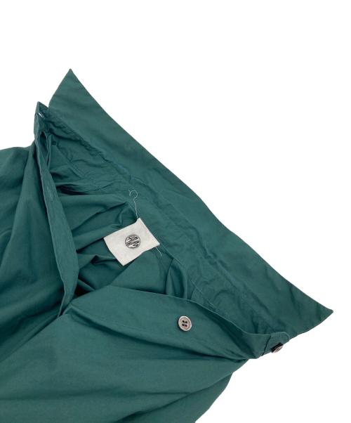 L'AVENTURE martinique（ラヴァチュール マルティニーク）L'AVENTURE martinique (ラヴァチュール マルティニーク) シャツワンピース　ゆったりシルエット グリーン サイズ:実寸参照の古着・服飾アイテム