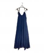 Y'sワイズ）の古着「キャミソールワンピース　ドレスワンピース」｜ネイビー