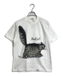 crazy shirts（クレイジーシャツ）の古着「【古着】90'sクリバンキャットBADCATプリントTシャツ」｜ホワイト
