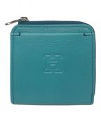 HIROFUヒロフ）の古着「センプレレザーコインンケース」｜スカイブルー