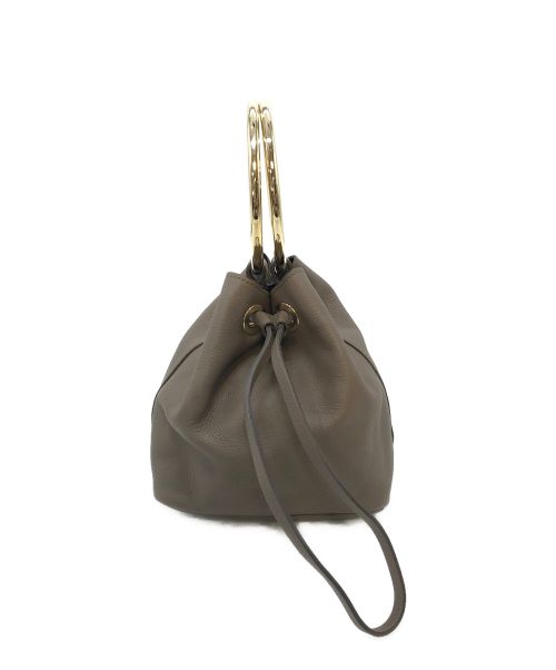 MAISON BOINET（メゾン ボワネ）MAISON BOINET (メゾン ボワネ) リングバッグ グレージュ サイズ:実寸参照の古着・服飾アイテム