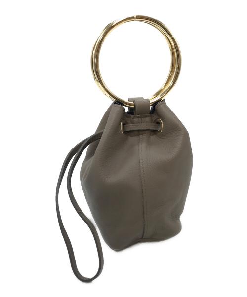 MAISON BOINET（メゾン ボワネ）MAISON BOINET (メゾン ボワネ) リングバッグ グレージュ サイズ:実寸参照の古着・服飾アイテム