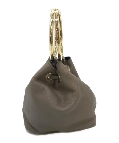 MAISON BOINET（メゾン ボワネ）MAISON BOINET (メゾン ボワネ) リングバッグ グレージュ サイズ:実寸参照の古着・服飾アイテム