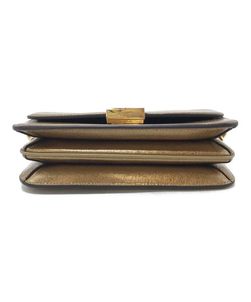 Kate Spade（ケイトスペード）Kate Spade (ケイトスペード) ダコタ 2WAYショルダーバッグ　ハンドバッグ　チェーンバッグ ゴールド サイズ:実寸参照の古着・服飾アイテム