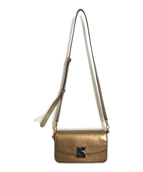 Kate Spade（ケイトスペード）Kate Spade (ケイトスペード) ダコタ 2WAYショルダーバッグ　ハンドバッグ　チェーンバッグ ゴールド サイズ:実寸参照の古着・服飾アイテム