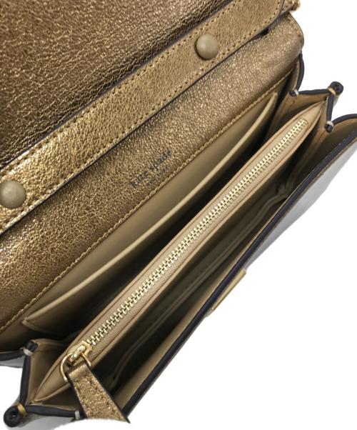 Kate Spade（ケイトスペード）Kate Spade (ケイトスペード) ダコタ 2WAYショルダーバッグ　ハンドバッグ　チェーンバッグ ゴールド サイズ:実寸参照の古着・服飾アイテム