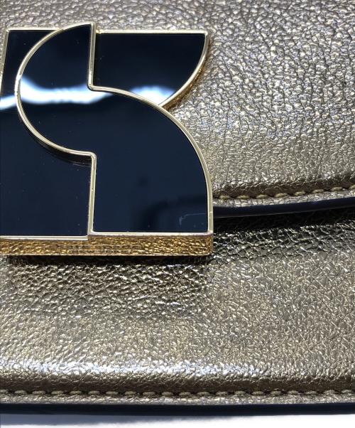 Kate Spade（ケイトスペード）Kate Spade (ケイトスペード) ダコタ 2WAYショルダーバッグ　ハンドバッグ　チェーンバッグ ゴールド サイズ:実寸参照の古着・服飾アイテム