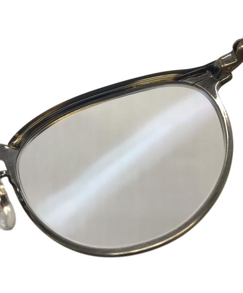 OLIVER PEOPLES（オリバーピープルズ）OLIVER PEOPLES (オリバーピープルズ) 眼鏡　アイウェア　日本製 ブラック×ゴールド サイズ:47□19の古着・服飾アイテム
