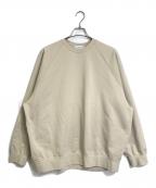 Graphpaperグラフペーパー）の古着「Ultra Compact Terry Crew Neck Sweater」｜ベージュ