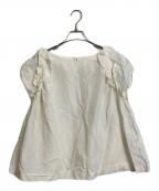 LANVIN en Bleuランバンオンブルー）の古着「リネンブラウス」｜ホワイト