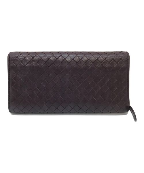 BOTTEGA VENETA（ボッテガベネタ）BOTTEGA VENETA (ボッテガベネタ) イントレチャート 長財布 パープル サイズ:実寸参照の古着・服飾アイテム
