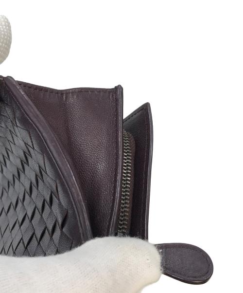BOTTEGA VENETA（ボッテガベネタ）BOTTEGA VENETA (ボッテガベネタ) イントレチャート 長財布 パープル サイズ:実寸参照の古着・服飾アイテム