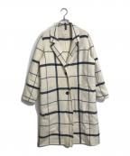 IENAイエナ）の古着「エアリーウールリバーチェスターコート」｜ホワイト