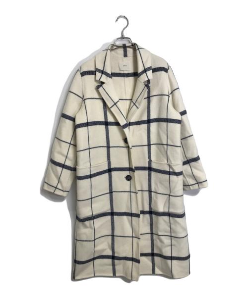 IENA（イエナ）IENA (イエナ) エアリーウールリバーチェスターコート ホワイト サイズ:36の古着・服飾アイテム