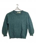 ARAN CRAFTSアランクラフト）の古着「【古着】フィッシャーマンニット　ウールニット　アイルランド製」｜グリーン