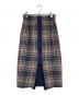 BLAMINK (ブラミンク) モヘアブレンドチェックスカート ネイビー サイズ:36：7000円