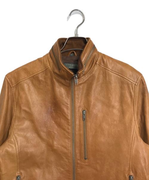 Wind Armor（ウィンドアーマー）Wind Armor (ウィンドアーマー) レザージャケット ブラウン サイズ:Mの古着・服飾アイテム