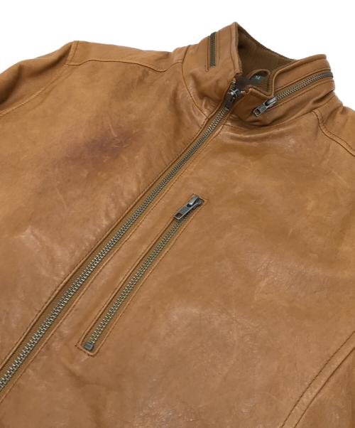 Wind Armor（ウィンドアーマー）Wind Armor (ウィンドアーマー) レザージャケット ブラウン サイズ:Mの古着・服飾アイテム