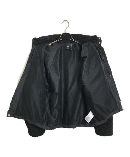 adidas（アディダス）adidas (アディダス) ビッグシルエット ボアジャケット ブラック サイズ:Sの古着・服飾アイテム
