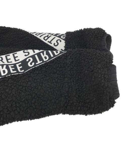 adidas（アディダス）adidas (アディダス) ビッグシルエット ボアジャケット ブラック サイズ:Sの古着・服飾アイテム