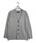 UNTITLEDアンタイトル）の古着「ウールシルクカシミヤミックス Vネックカーディガン　日本製」｜グレー