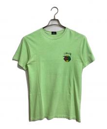 stussy（ステューシー）の古着「ラスタサークル Tシャツ　半袖カットソー　Tee  メキシコ製」｜グリーン