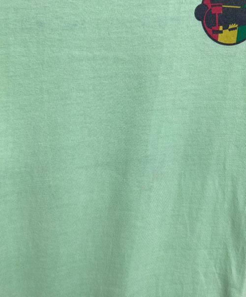 stussy（ステューシー）stussy (ステューシー) ラスタサークル Tシャツ　半袖カットソー　Tee  メキシコ製 グリーン サイズ:Mの古着・服飾アイテム