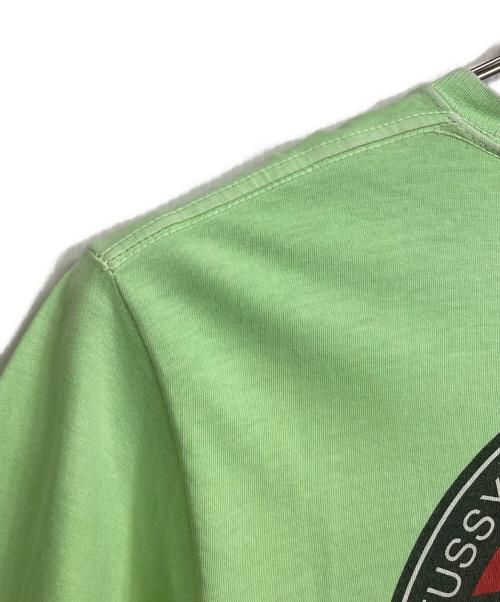 stussy（ステューシー）stussy (ステューシー) ラスタサークル Tシャツ　半袖カットソー　Tee  メキシコ製 グリーン サイズ:Mの古着・服飾アイテム