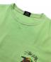 中古・古着 stussy (ステューシー) ラスタサークル Tシャツ　半袖カットソー　Tee  メキシコ製 グリーン サイズ:M：4000円