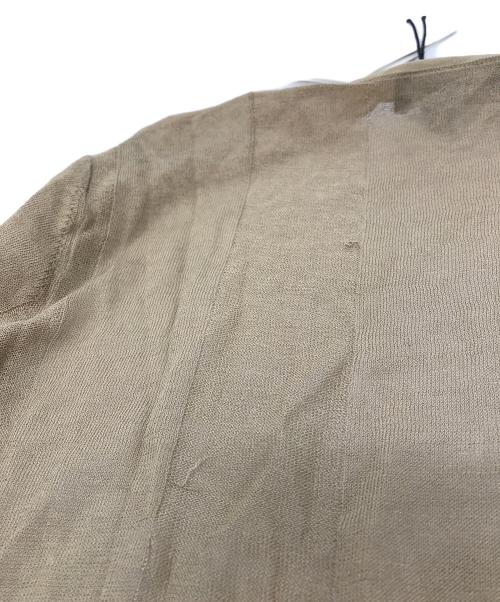 theory（セオリー）theory (セオリー) BEING SUB TRIM LNG CARDI ロングニット 長袖カーディガン　ロングカーディガン　レーヨン　未使用 ベージュ サイズ:Sの古着・服飾アイテム
