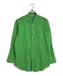 AURALEE（オーラリー）の古着「HARD TWIST FINX ORGANDY SHIRT」｜グリーン