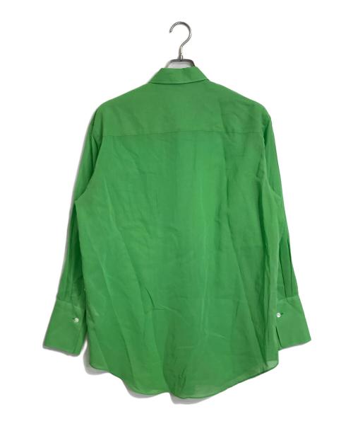 AURALEE（オーラリー）AURALEE (オーラリー) HARD TWIST FINX ORGANDY SHIRT グリーン サイズ:1の古着・服飾アイテム