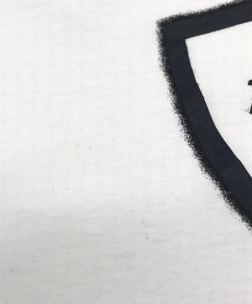 MONCLER（モンクレール）MONCLER (モンクレール) ALYX (アリクス) ビックロゴTシャツ ロゴワッペン付き ホワイト サイズ:Mの古着・服飾アイテム