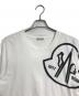 MONCLER (モンクレール) ALYX (アリクス) ビックロゴTシャツ ロゴワッペン付き ホワイト サイズ:M：18000円
