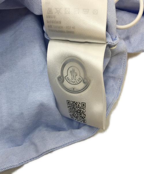 MONCLER（モンクレール）MONCLER (モンクレール) クロップド ロング スリーブシャツ ブルー サイズ:40の古着・服飾アイテム